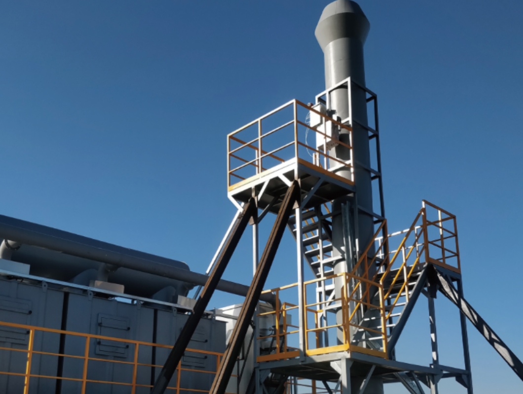 каталитическая система сгорания с адсорбцией и десорбцией активированного угля