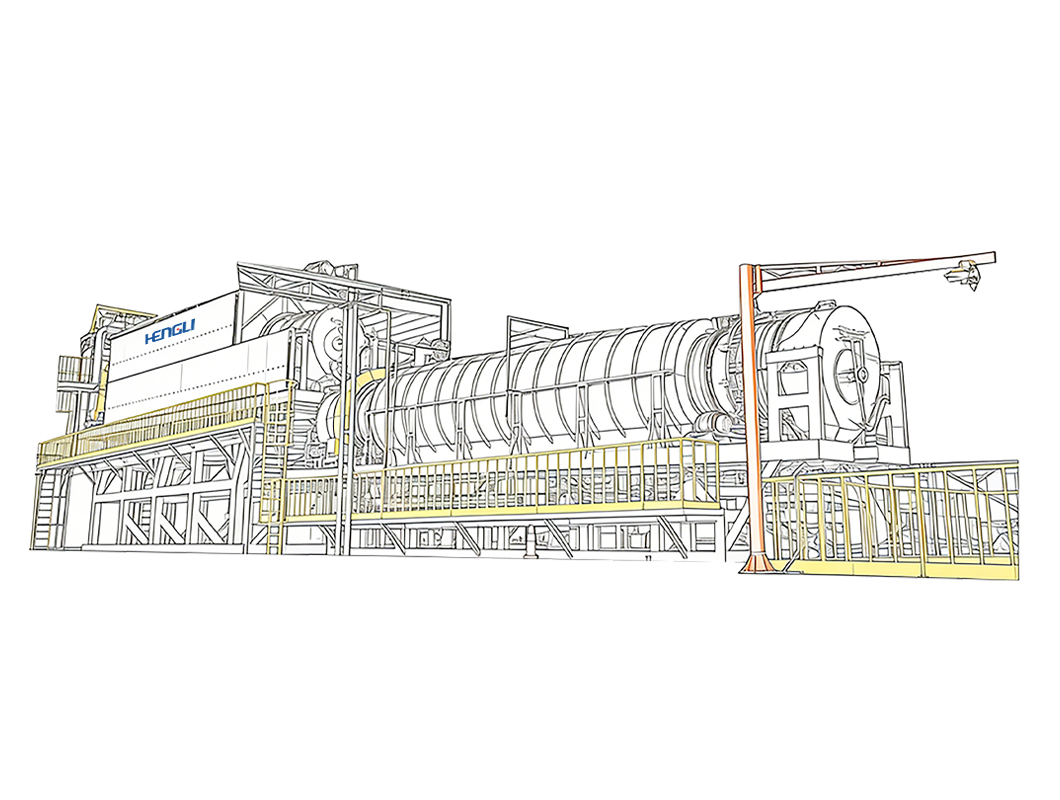 Оборотная печь для утилизации использованных батарей